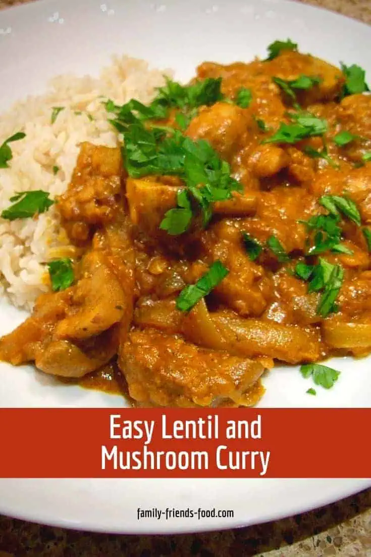 Lentil and Mushroom Curry with Coconut Milk