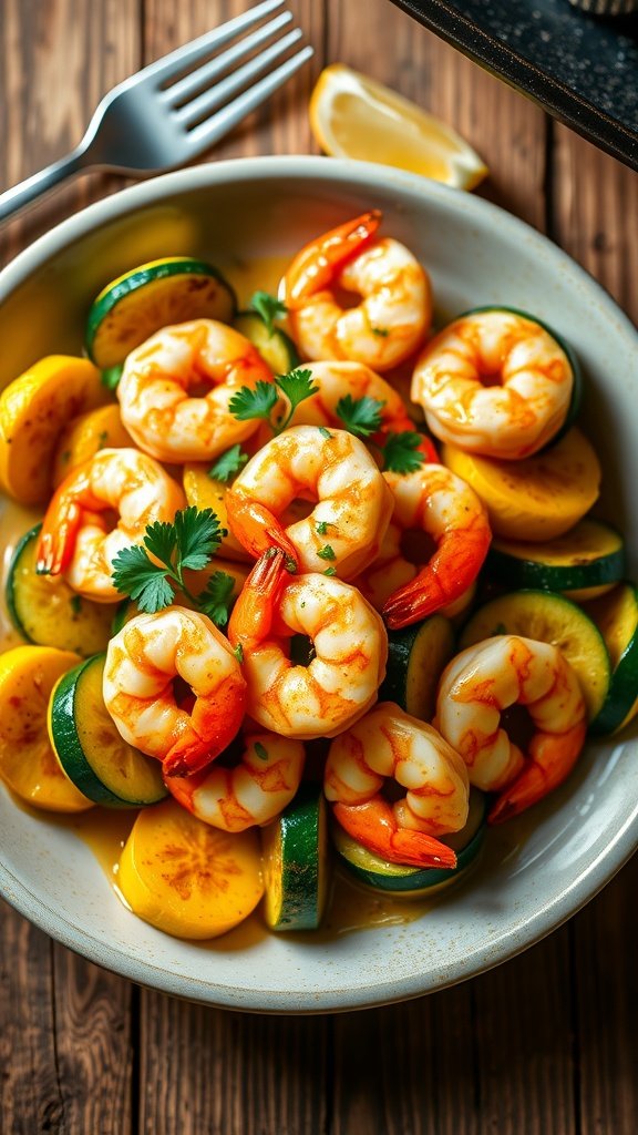 One-Pan Garlic Butter Shrimp with Zucchini