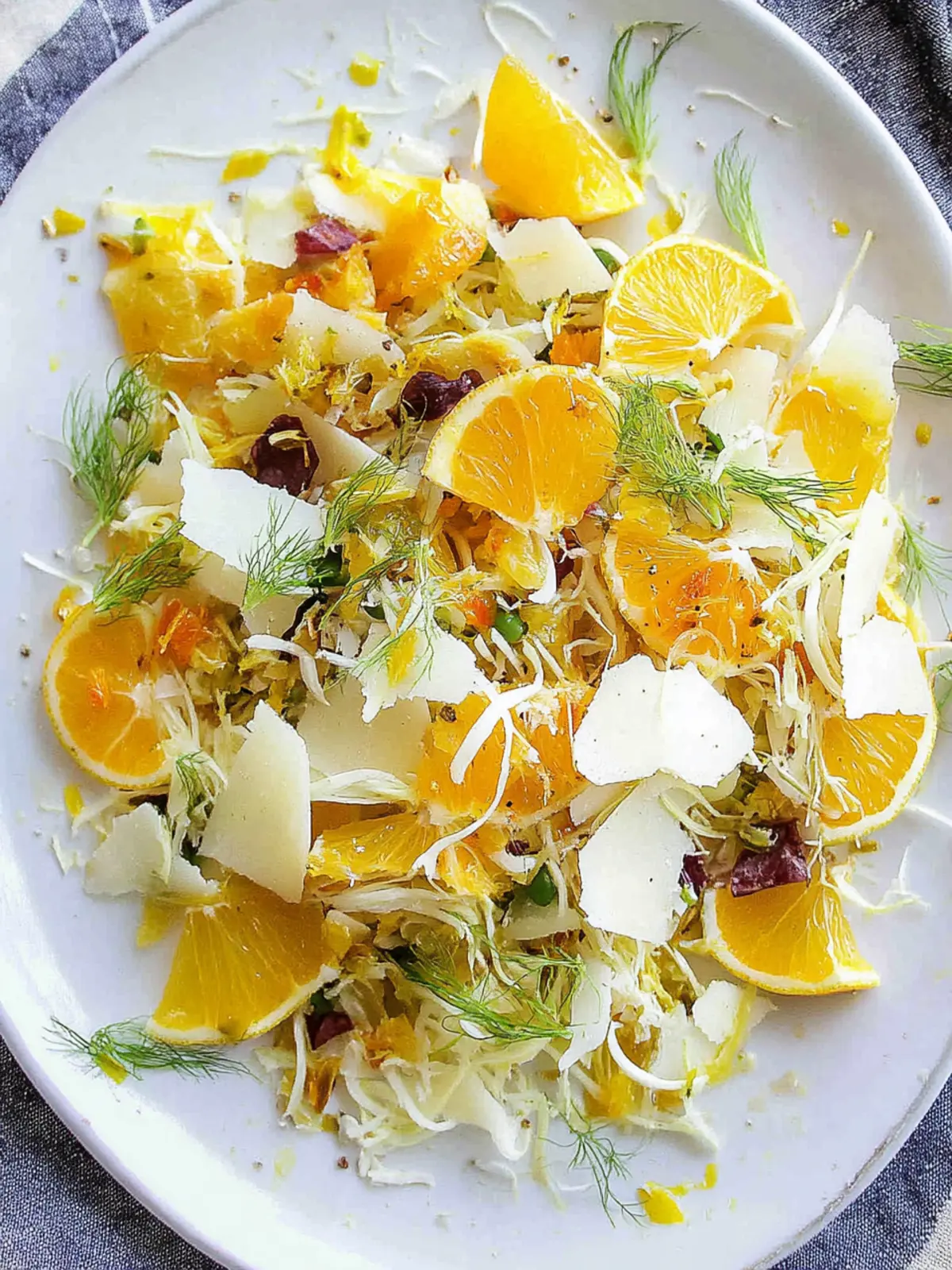 Shaved Fennel and Orange Salad with Lemon Vinaigrette