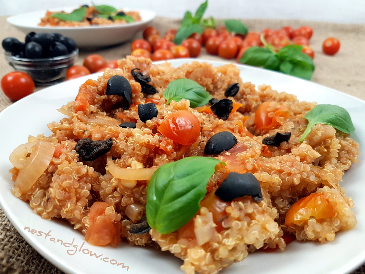 One-Pot Roasted Tomato and Herb Quinoa