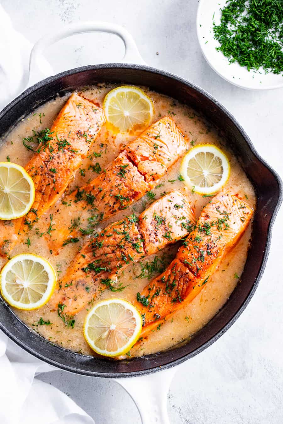 Lemon-Dill Salmon and Vegetable Skillet