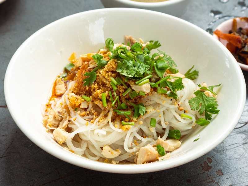 Shan-Style Chicken Noodles with Tamarind