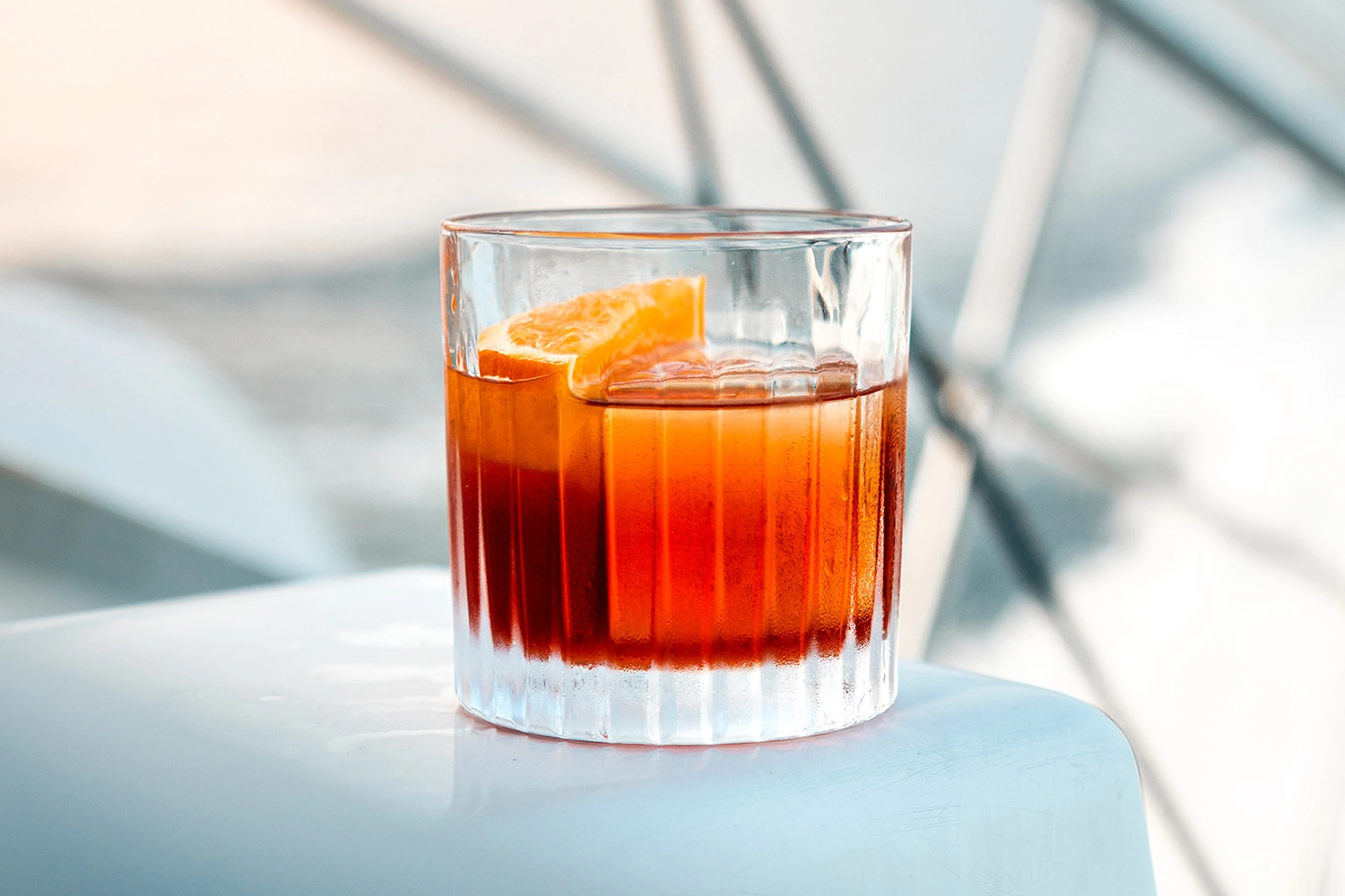 Campari and Orange Aperitif with Simple Syrup