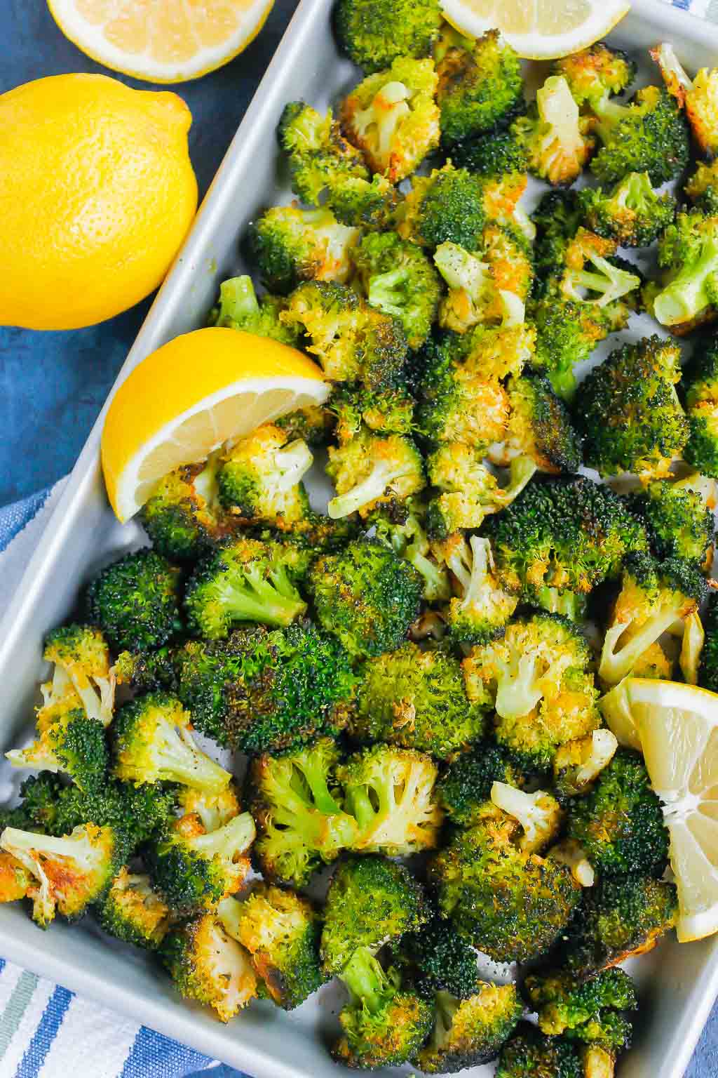 Lemon-Zested Roasted Broccoli with Garlic