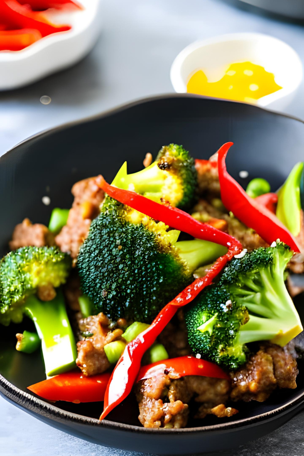 Soy-Braised Ground Beef and Broccoli Stir-Fry