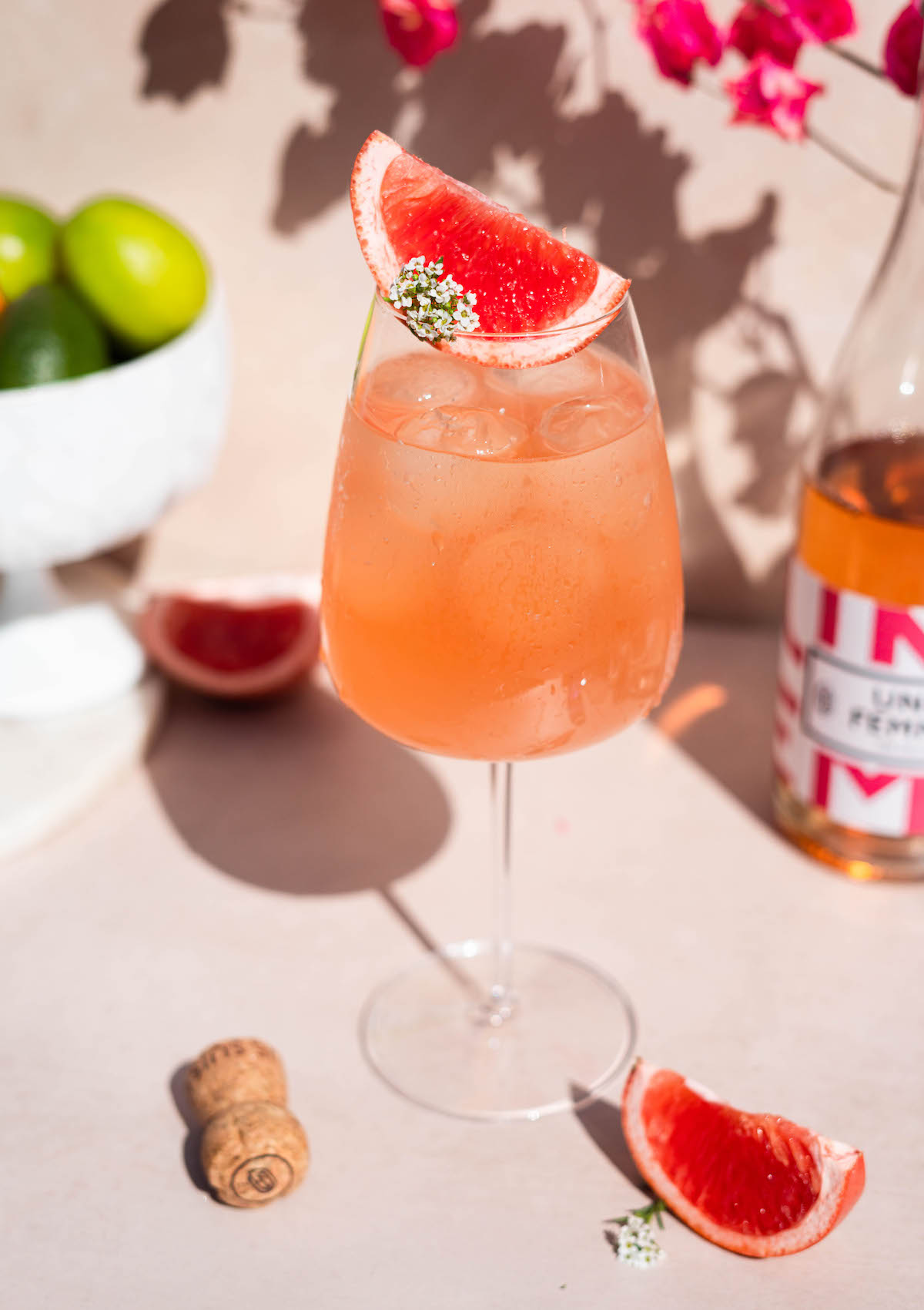 Rose Petal Mezcal Spritz