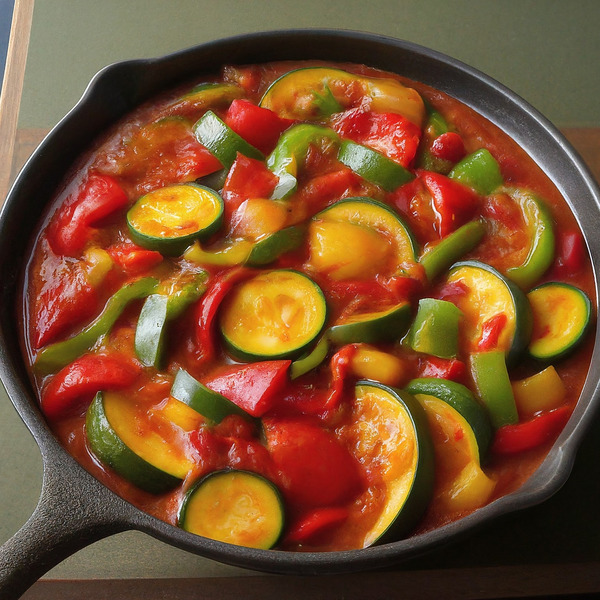 Slow-Simmered Pisto with Local Peppers