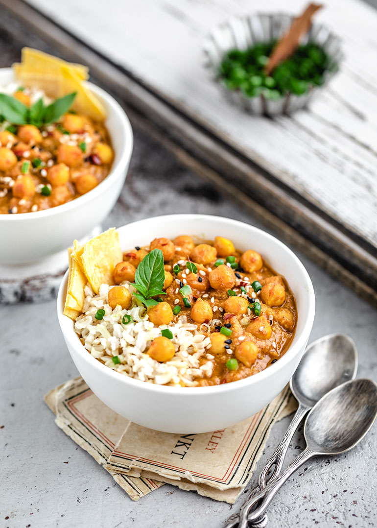 Cumin-Spiced Chickpea and Sweet Potato Stew