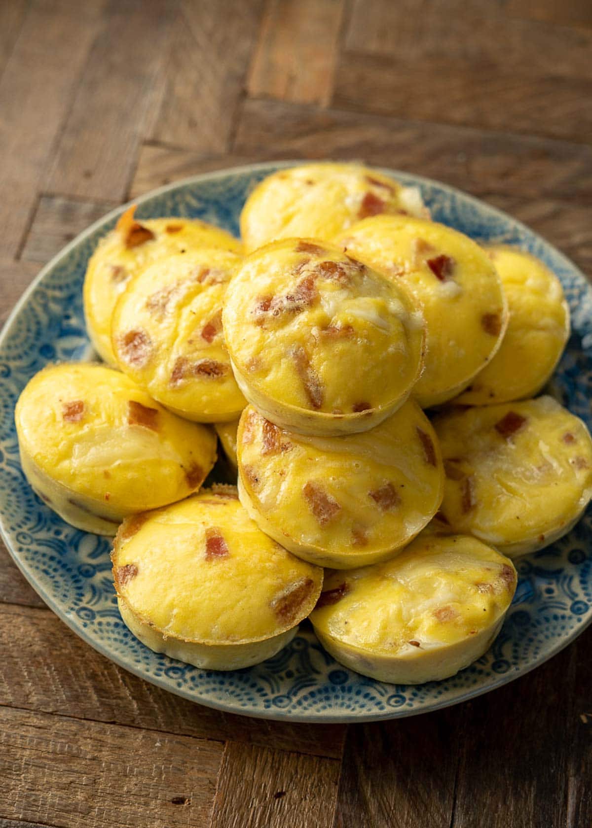 Baked Bacon and Egg Bites with Chive Cream