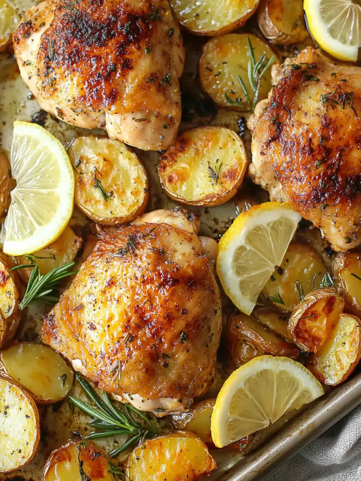 Sheet Pan Lemon-Herb Chicken with Potatoes