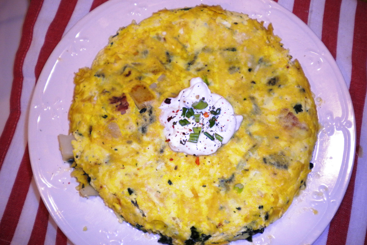 Herb-Infused Egg Frittata with Cheddar
