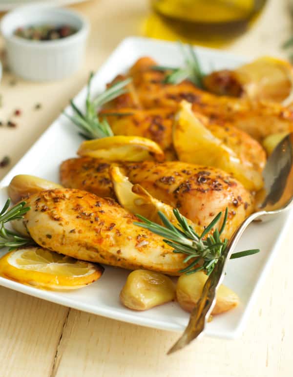 Rosemary-Thyme Roasted Chicken Breasts