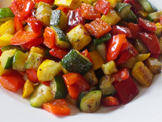 Sautéed Zucchini and Bell Pepper Medley with Rosemary