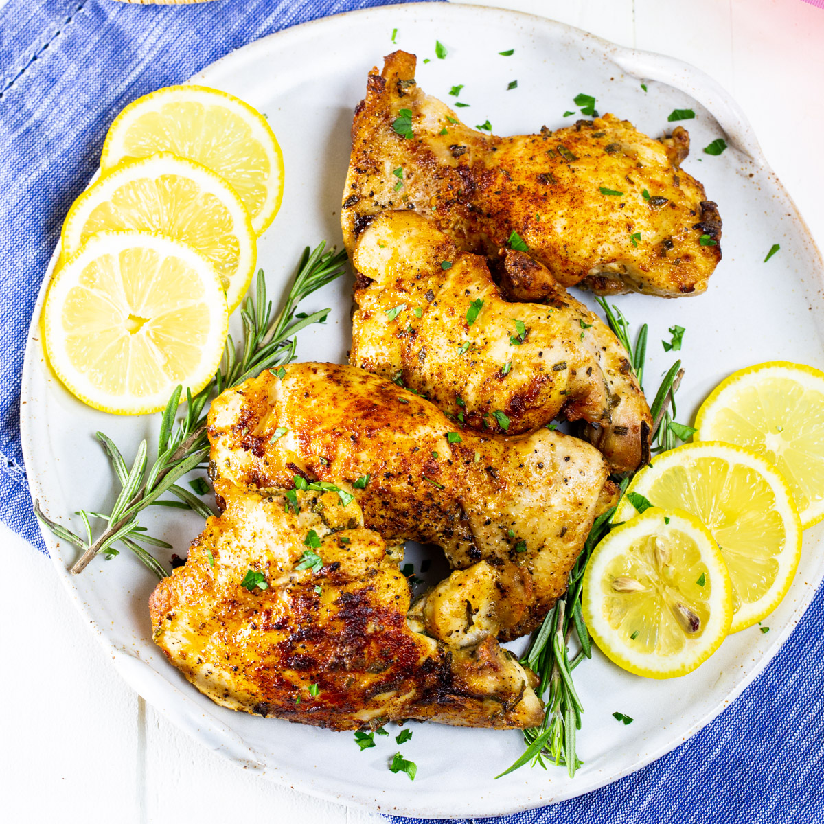Air-Fried Chicken with Lemon and Thyme