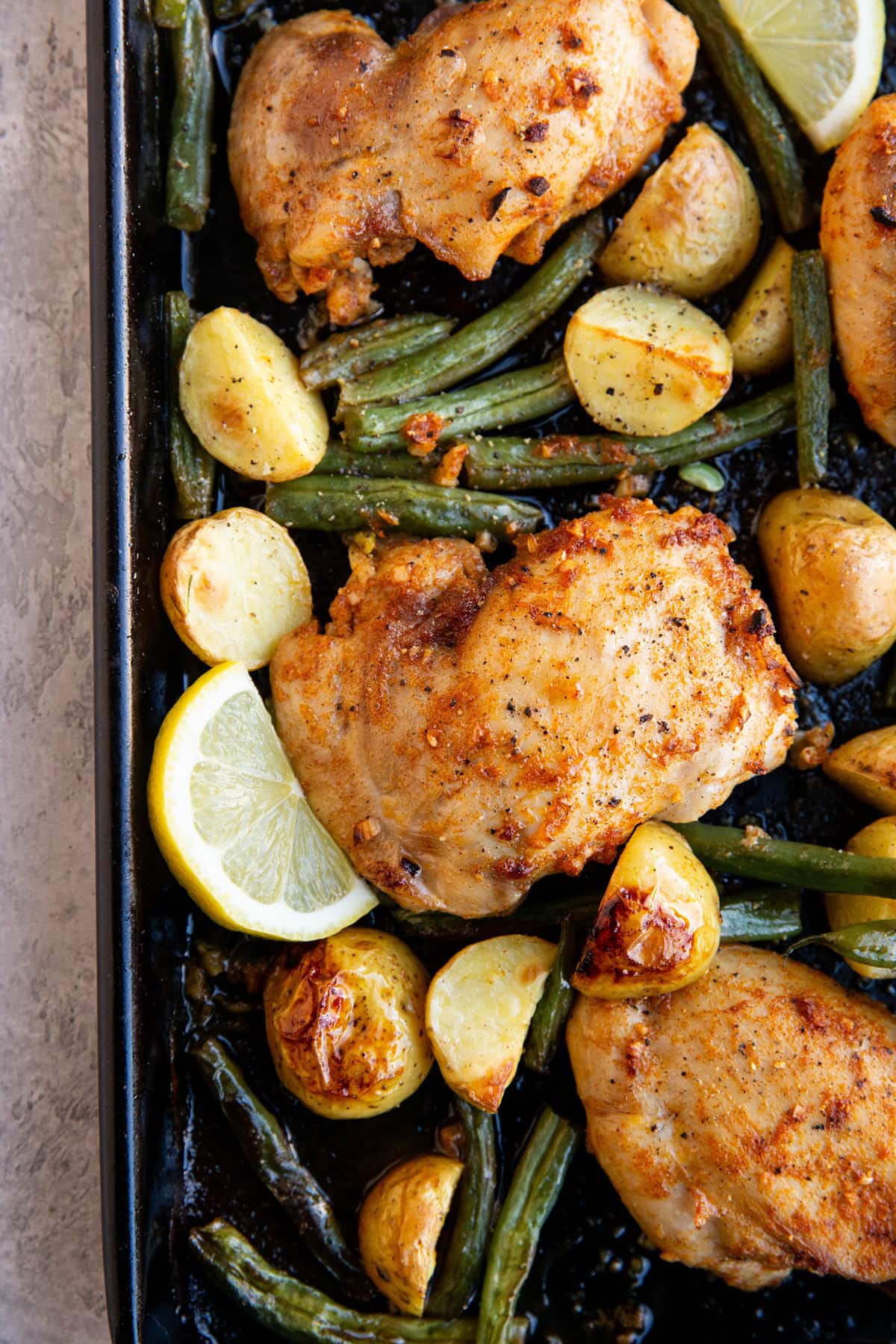 Lemon-Garlic Chicken with Roasted Root Vegetables