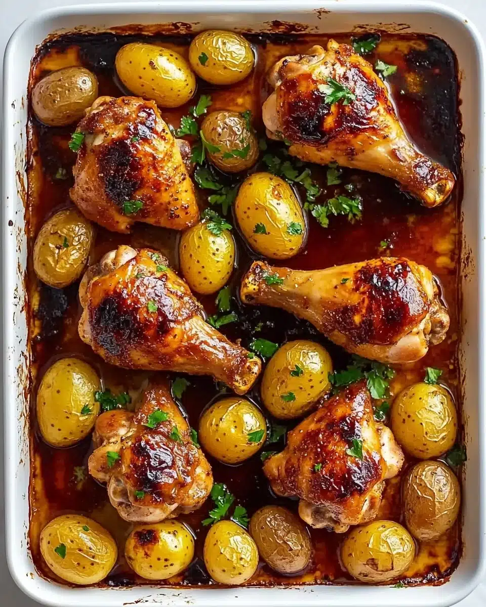 One-Pot Lemon-Garlic Chicken with Rosemary Potatoes