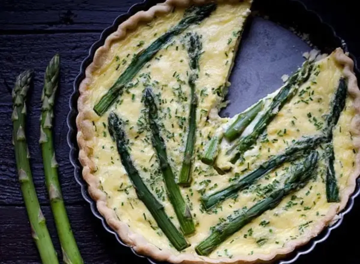 Asparagus and Chive Quiche