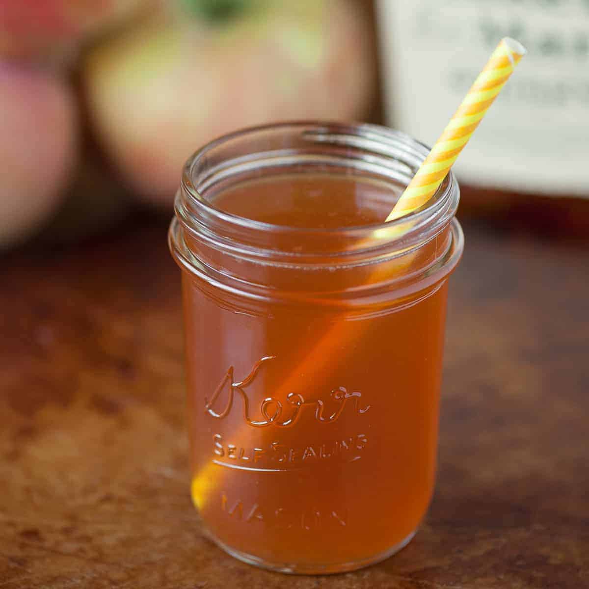 Maple Bourbon Smoked Apple Cider