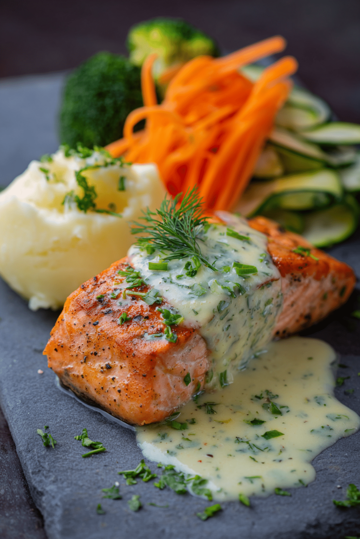 Pan-Seared Salmon with Fresh Dill