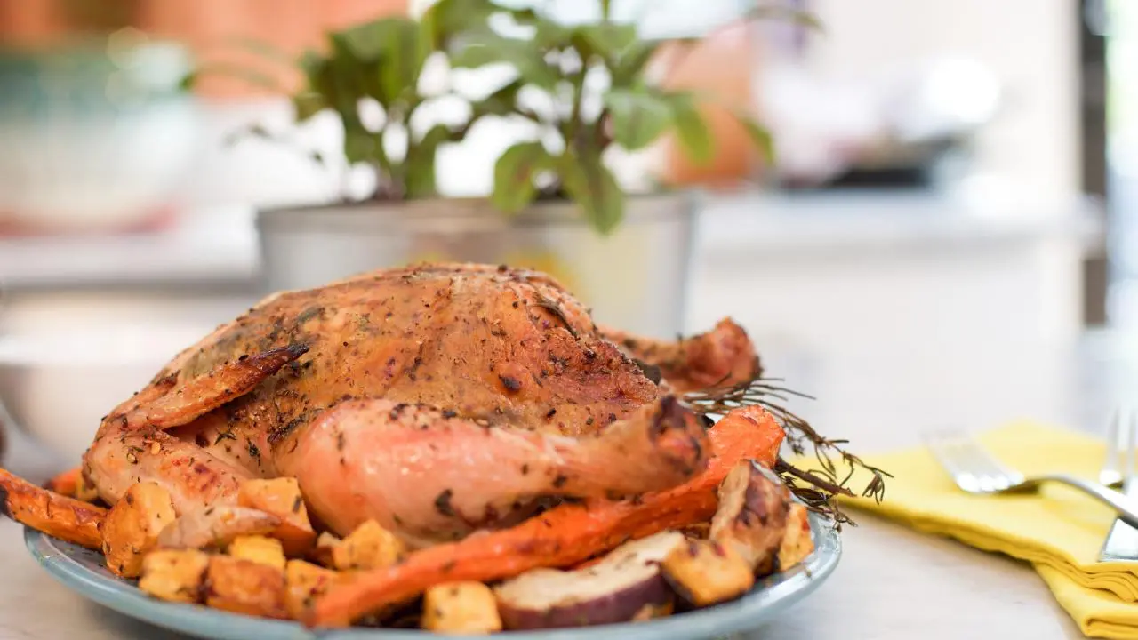 AirVenture Herb-Roasted Chicken with Root Vegetables