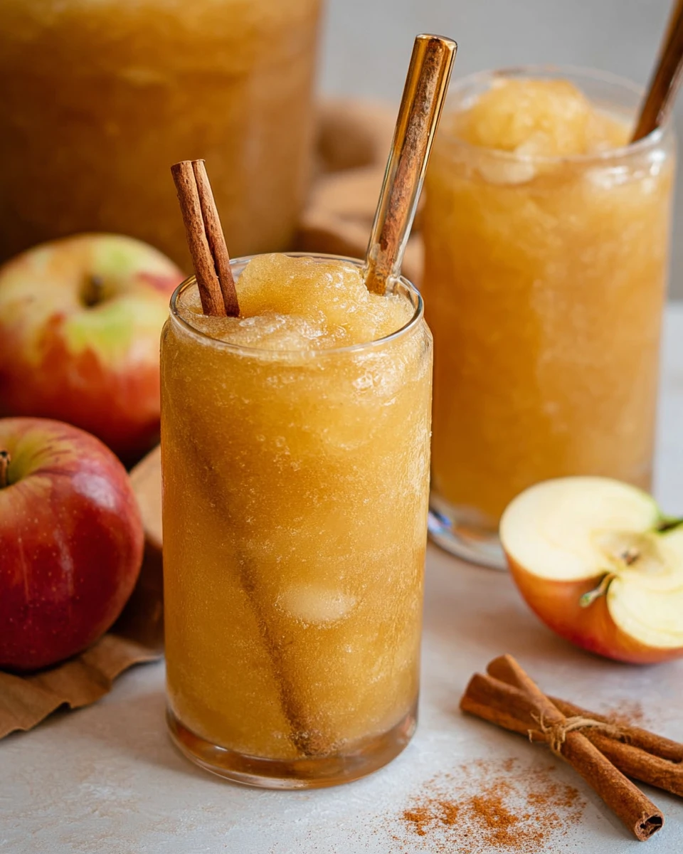 Spiced Cider Slush with Warm Apple Cider