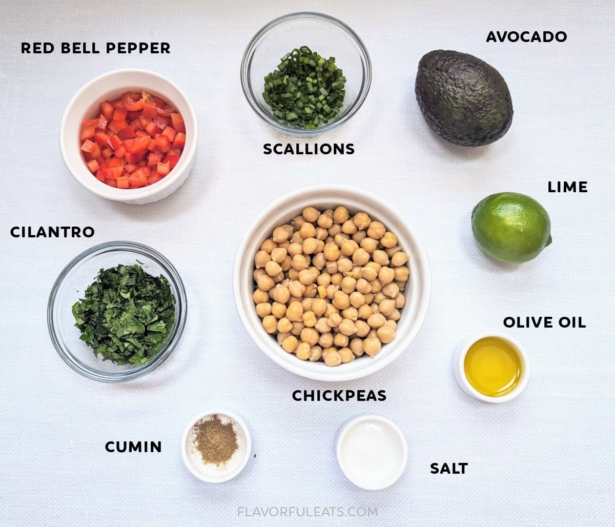 Cumin-Spiced Chickpea Salad with Avocado