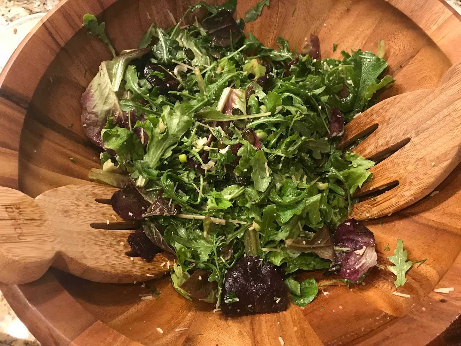 Spring Greens and Radish Salad with Lemon Vinaigrette
