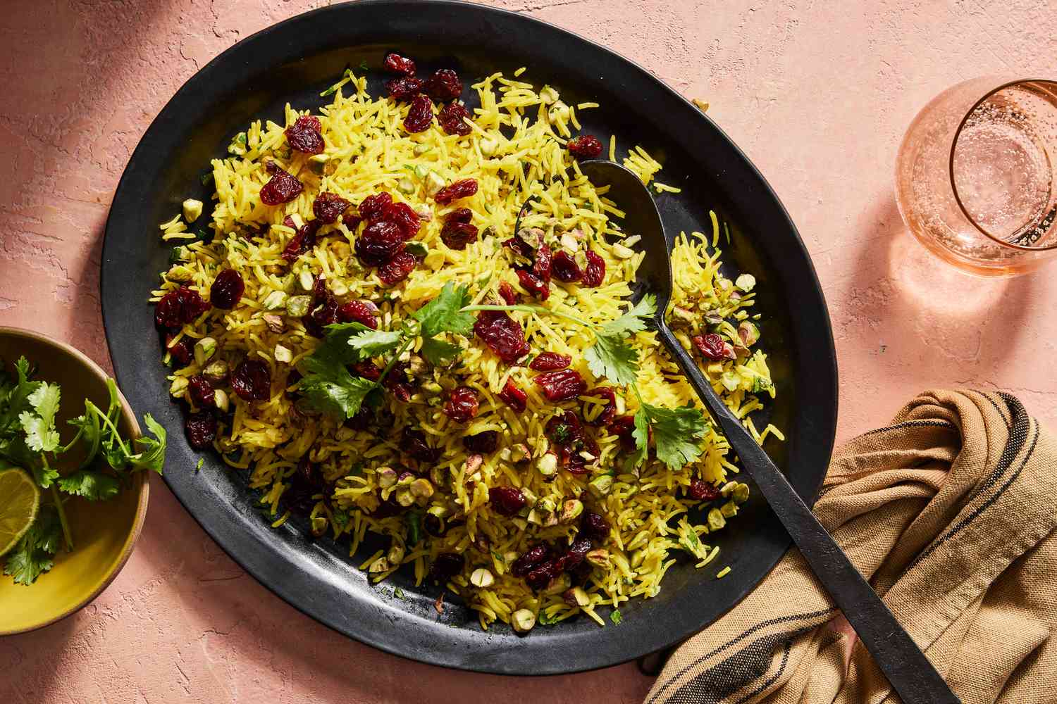 Saffron-Scented Lamb and Rice Pilaf with Dried Lime