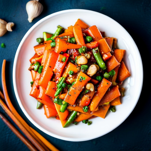 Savory Apple and Carrot Stir-Fry with Ginger