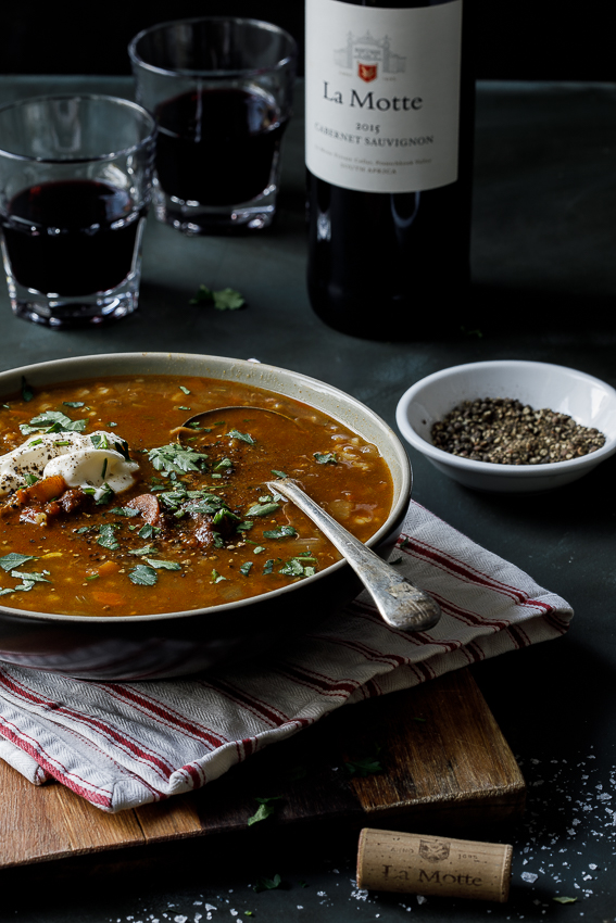 Simmered Barley and Root Vegetable Soup with Lamb