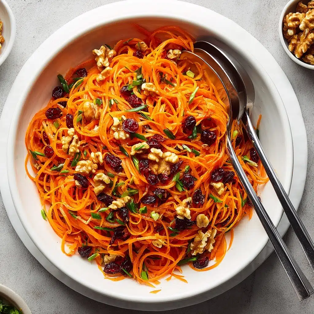 Carrot and Walnut Salad with Lemon Vinaigrette