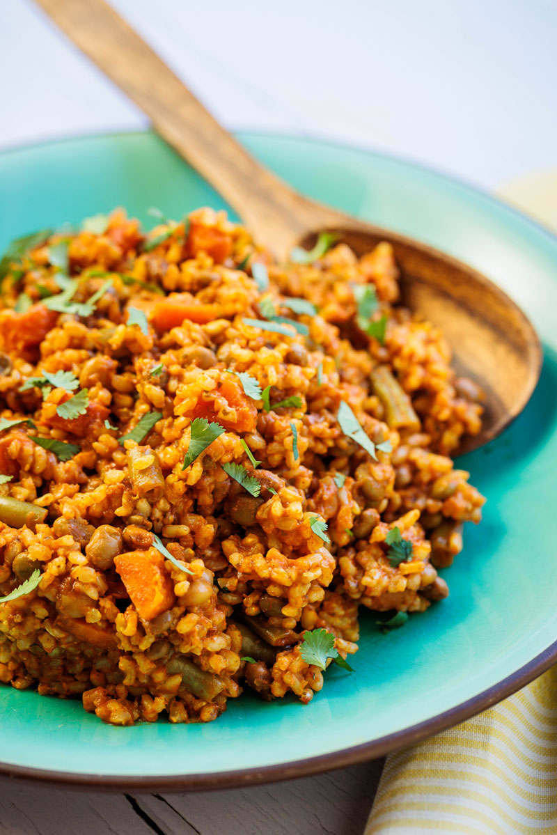 Pigeon Pea and Tomato Rice with Smoked Paprika