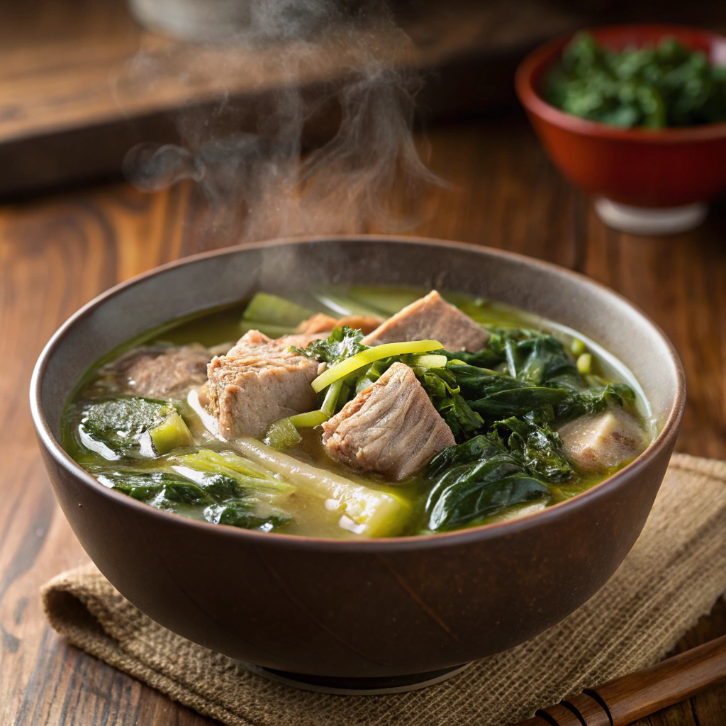 Hunan Sour Soup with Pork and Pickled Mustard Greens