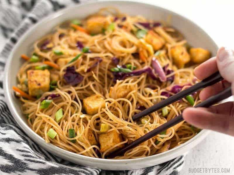Szechuan Stir-Fried Noodles with Tofu
