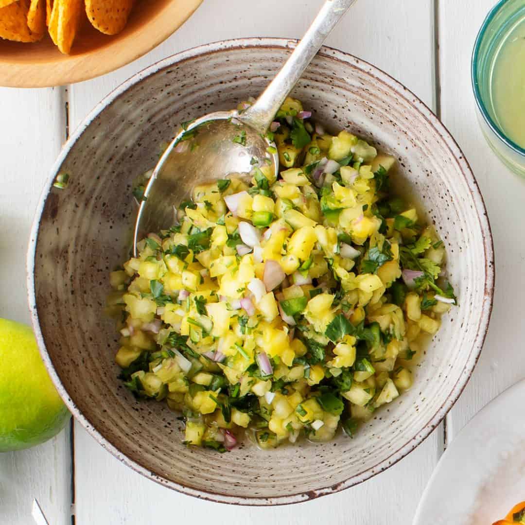 Pineapple-Cilantro Salsa with Jalapeño