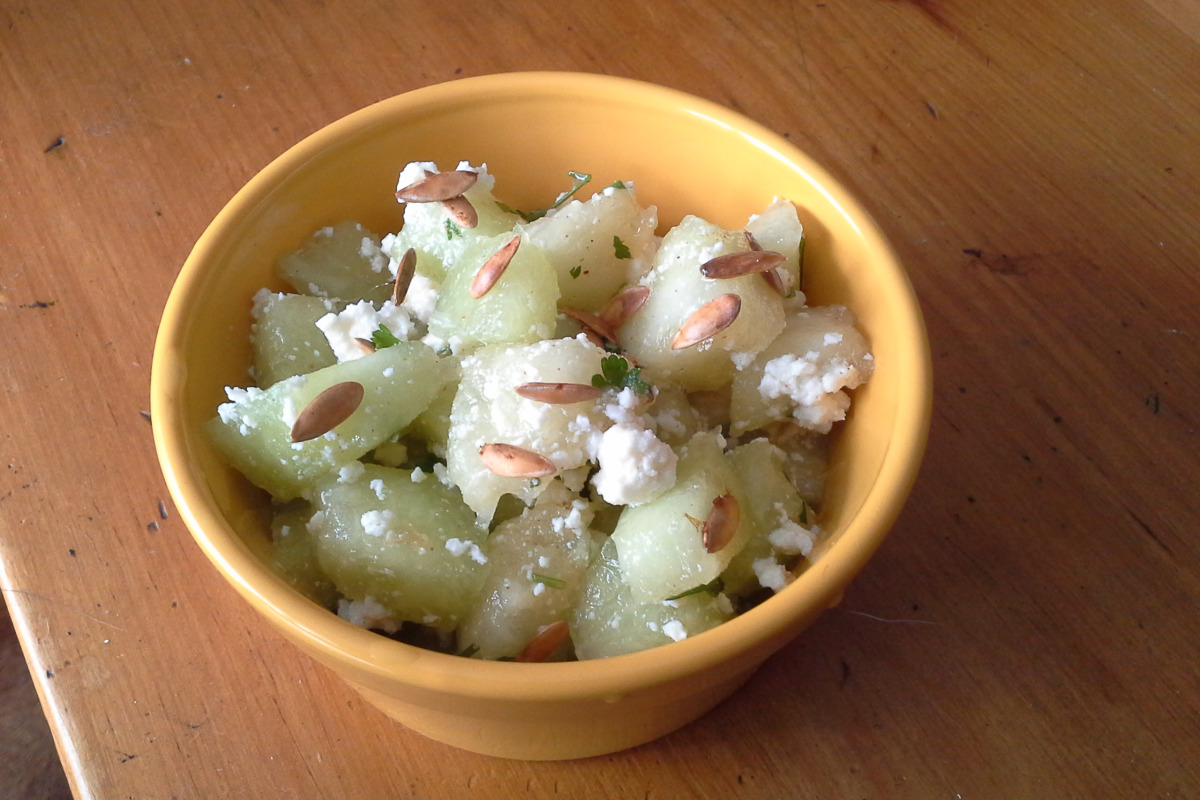 Honeydew-Melon Salad with Basil and Lime
