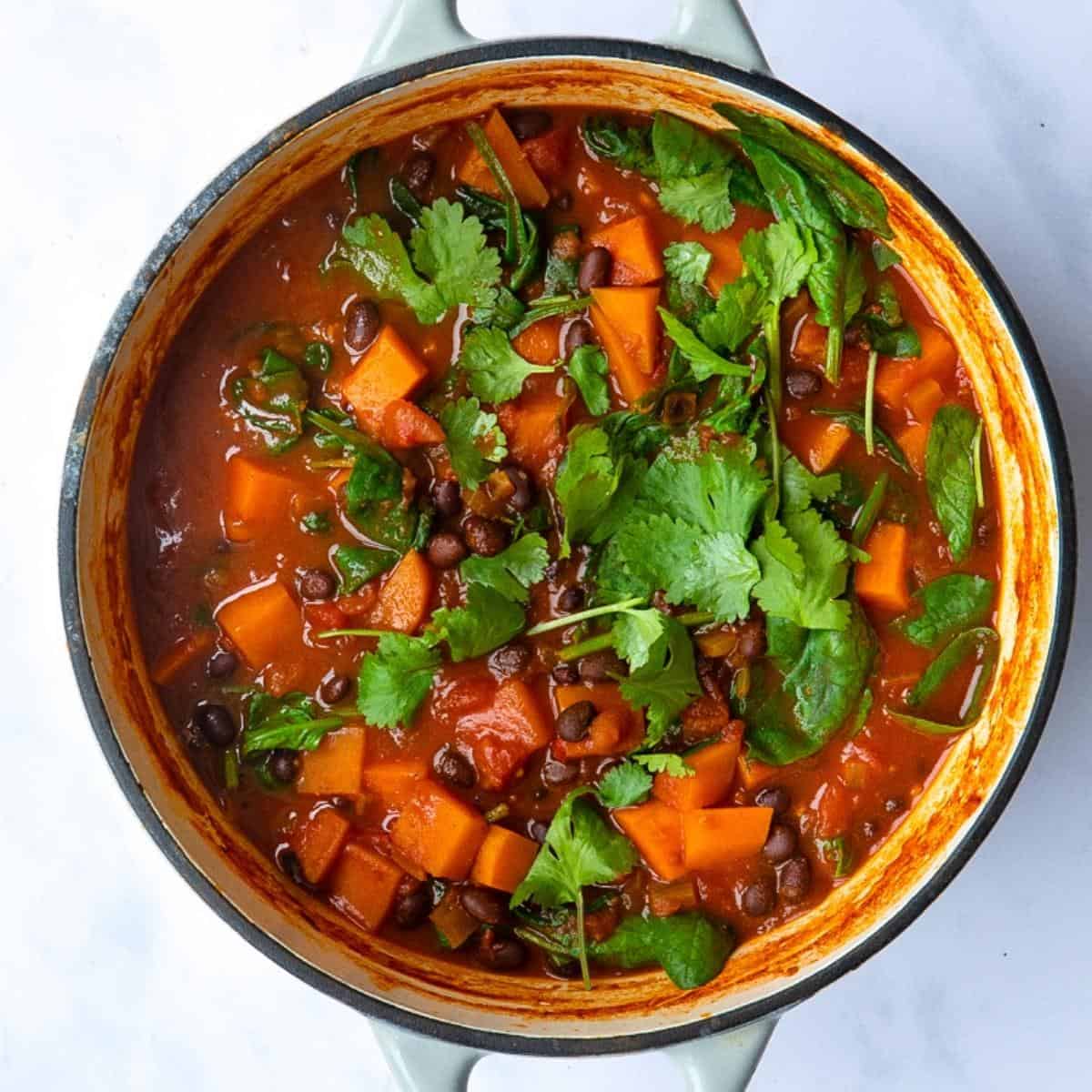 Cumin-Spiced Black Bean and Sweet Potato Stew