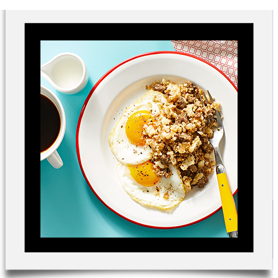 Sausage and Egg Cauliflower Hash