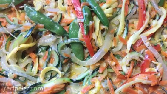 Zucchini Noodle Pasta Primavera