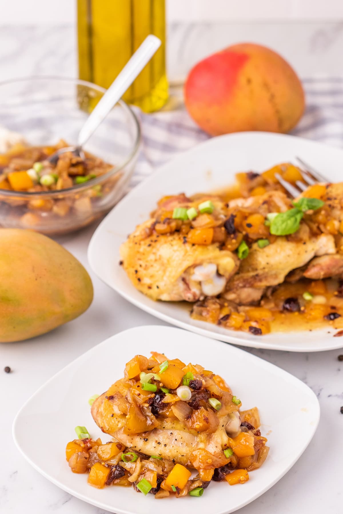 Mango-Chutney Grilled Chicken Thighs