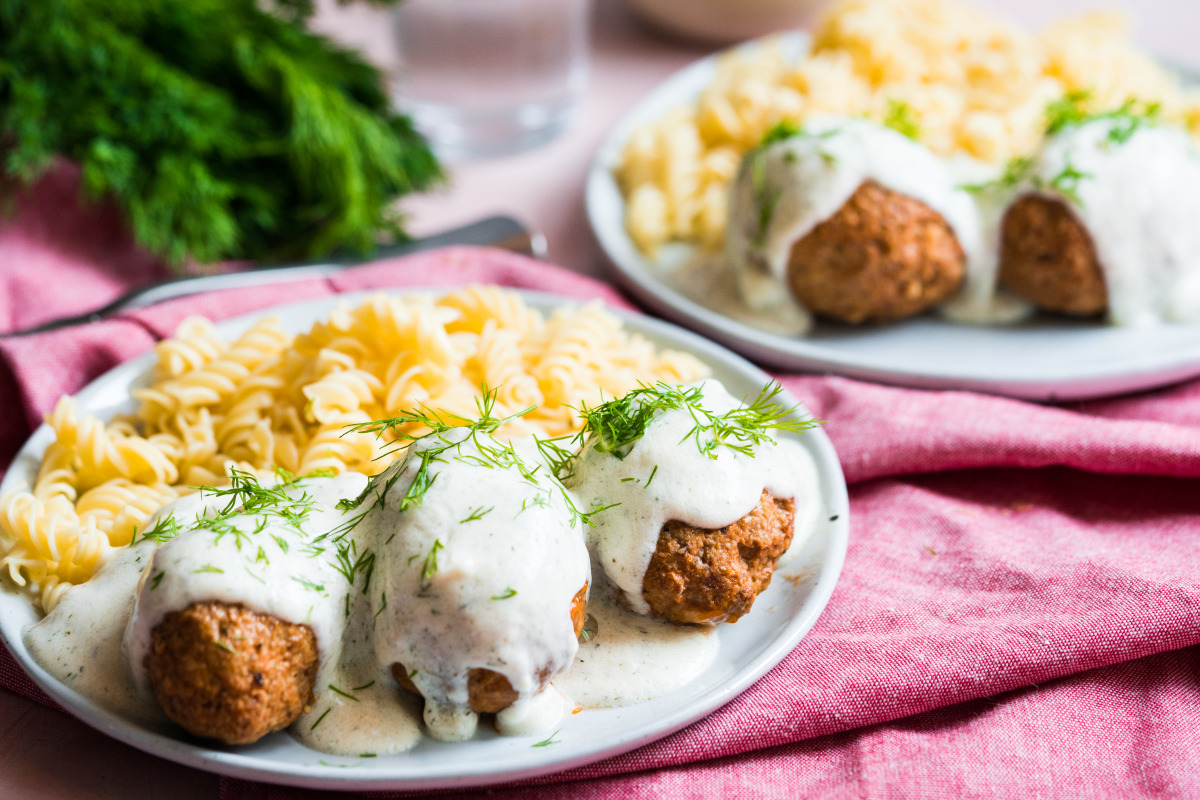 Dill-Infused Danish Meatballs with Mustard Gravy
