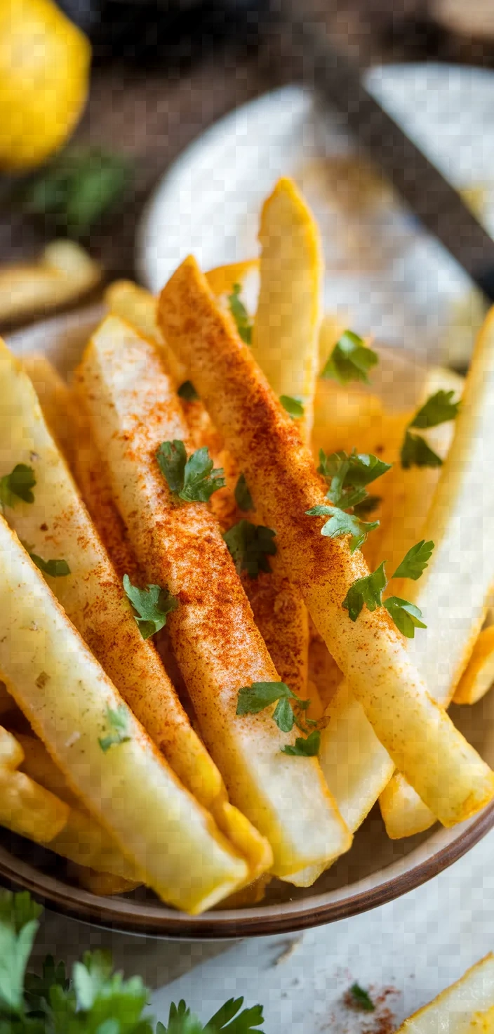 Spiced Oven-Baked Jicama Fries