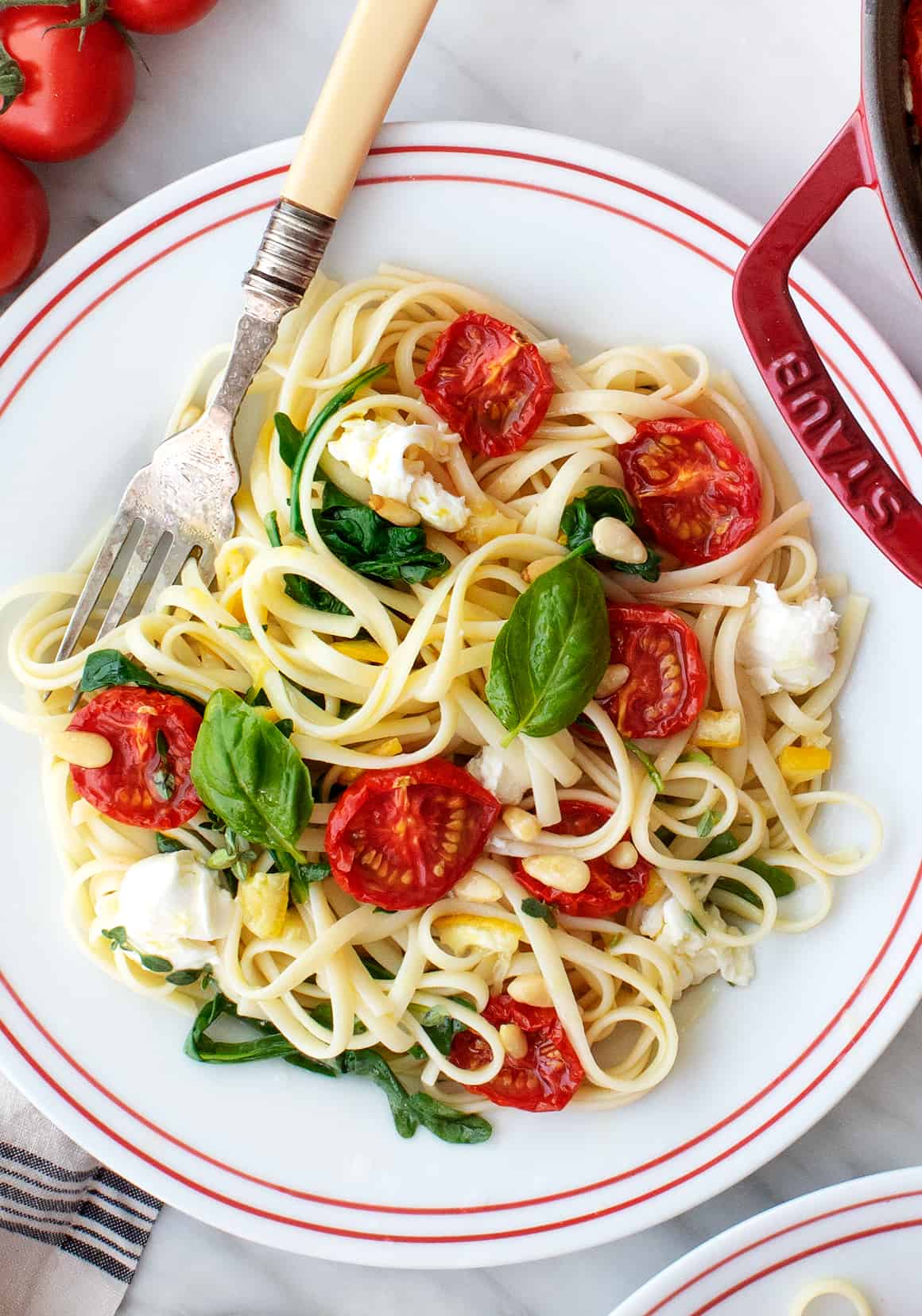Lemon-Dill Linguine with Cherry Tomatoes