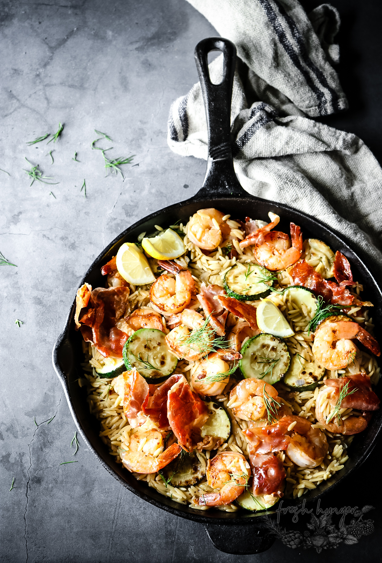 One-Pan Lemon-Pepper Shrimp with Zucchini and Cherry Tomatoes