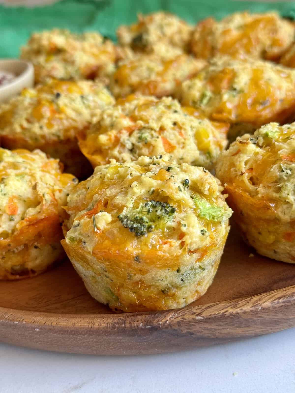 Cheesy Mini Vegetable Muffins