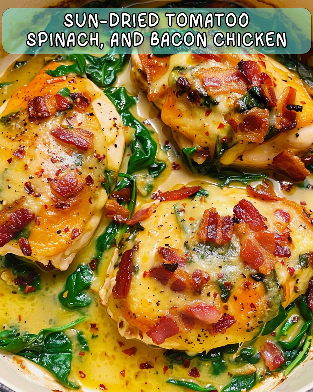 Sheet Pan Sun-Dried Tomato Chicken with Spinach