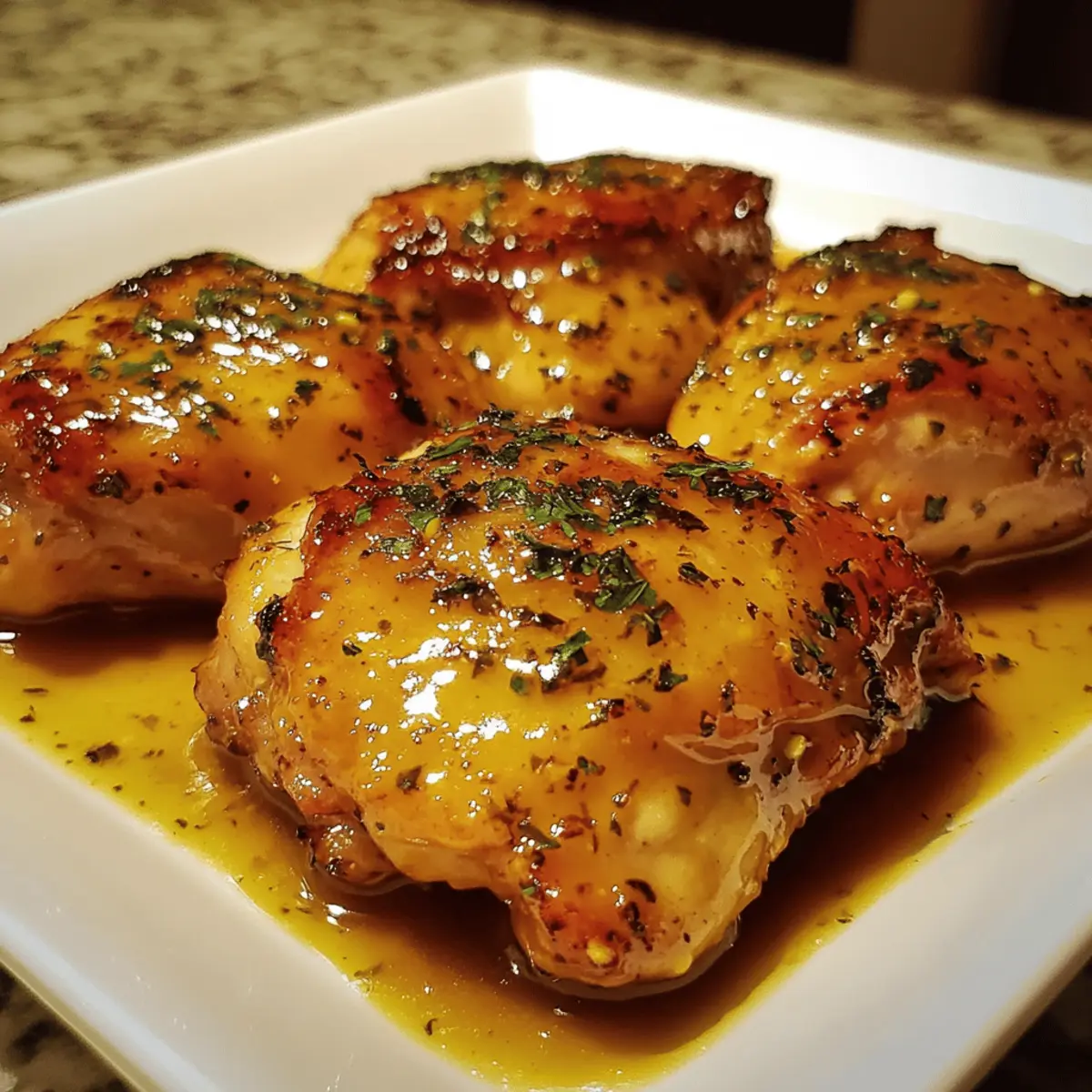 Mustard-Glazed Chicken Thighs with Thyme