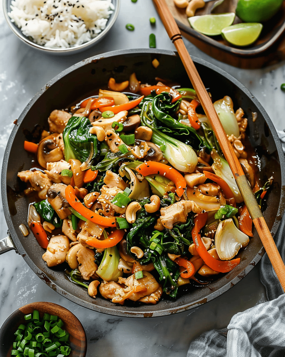 Soy-Ginger Chicken Stir-Fry with Bok Choy