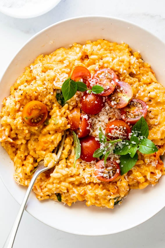 One-Pot Tomato Basil Risotto