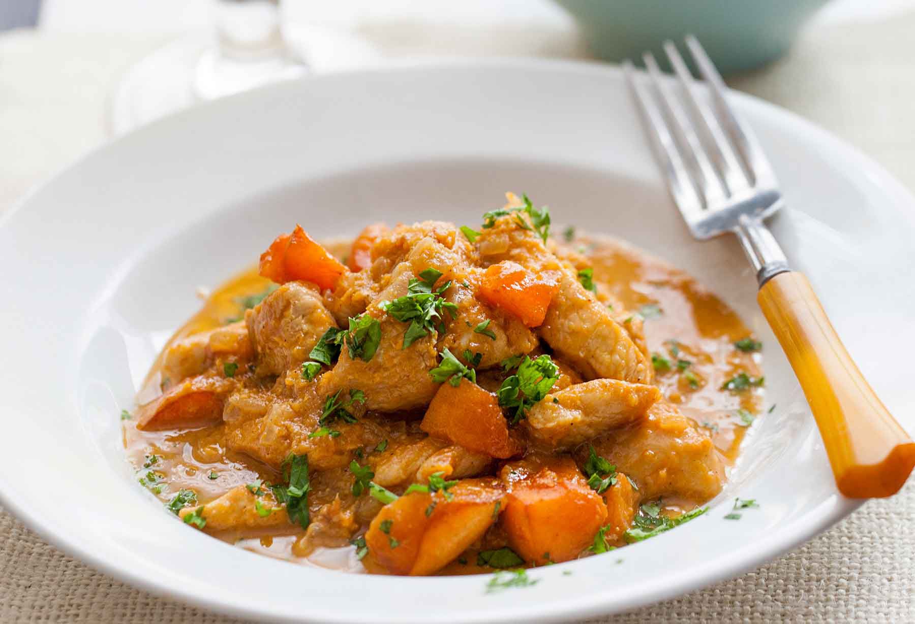 Hawayij-Spiced Chicken and Apricot Stew